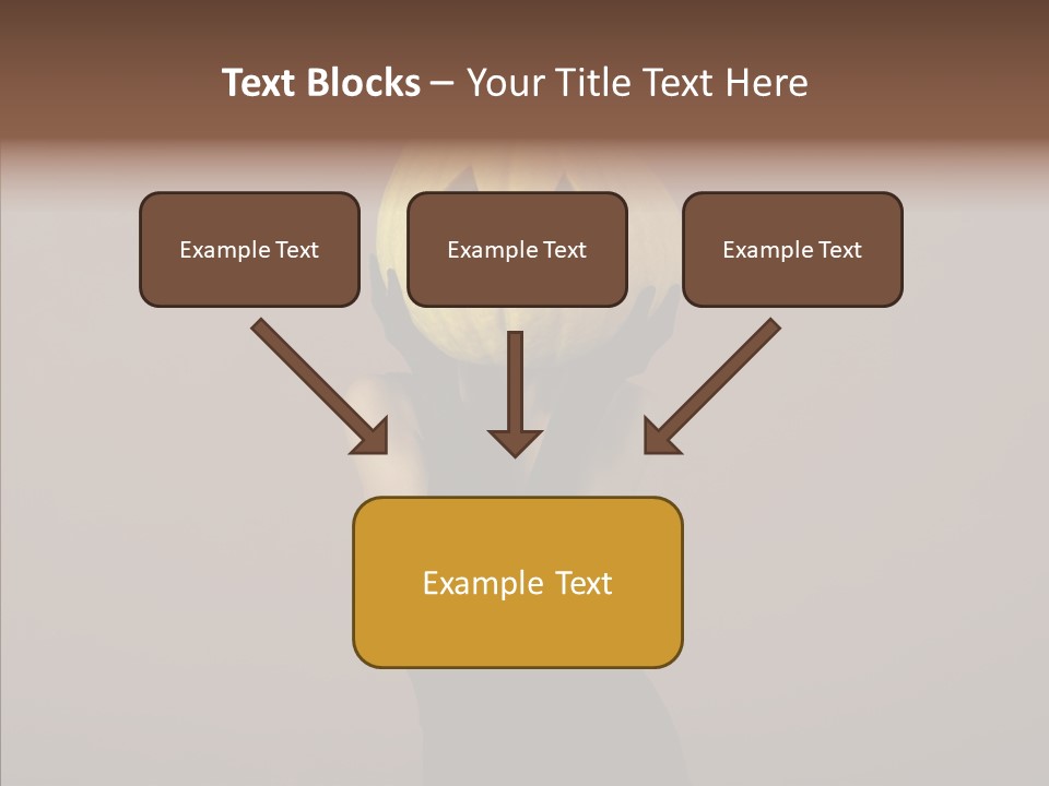 Girl Harmonious Postcard PowerPoint Template