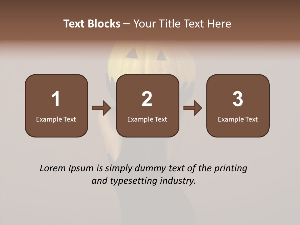 Girl Harmonious Postcard PowerPoint Template