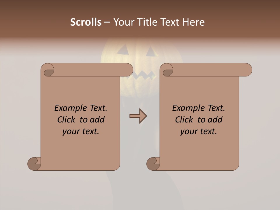 Girl Harmonious Postcard PowerPoint Template