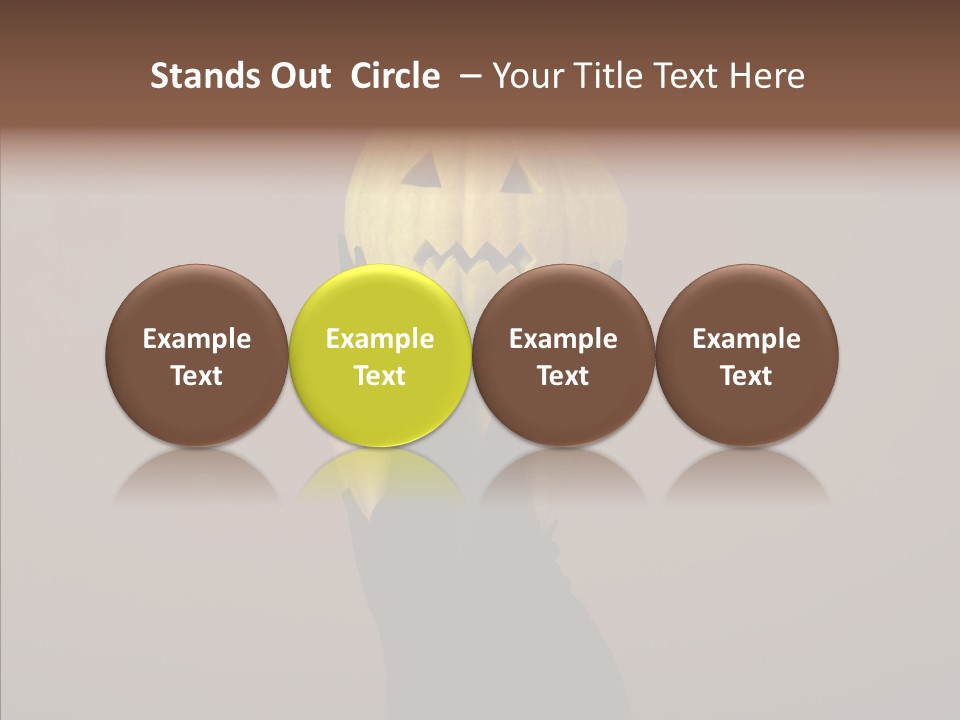 Girl Harmonious Postcard PowerPoint Template