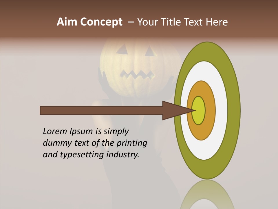 Girl Harmonious Postcard PowerPoint Template