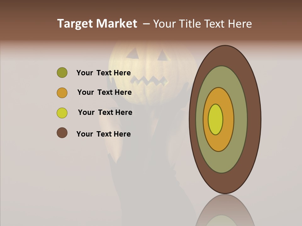 Girl Harmonious Postcard PowerPoint Template