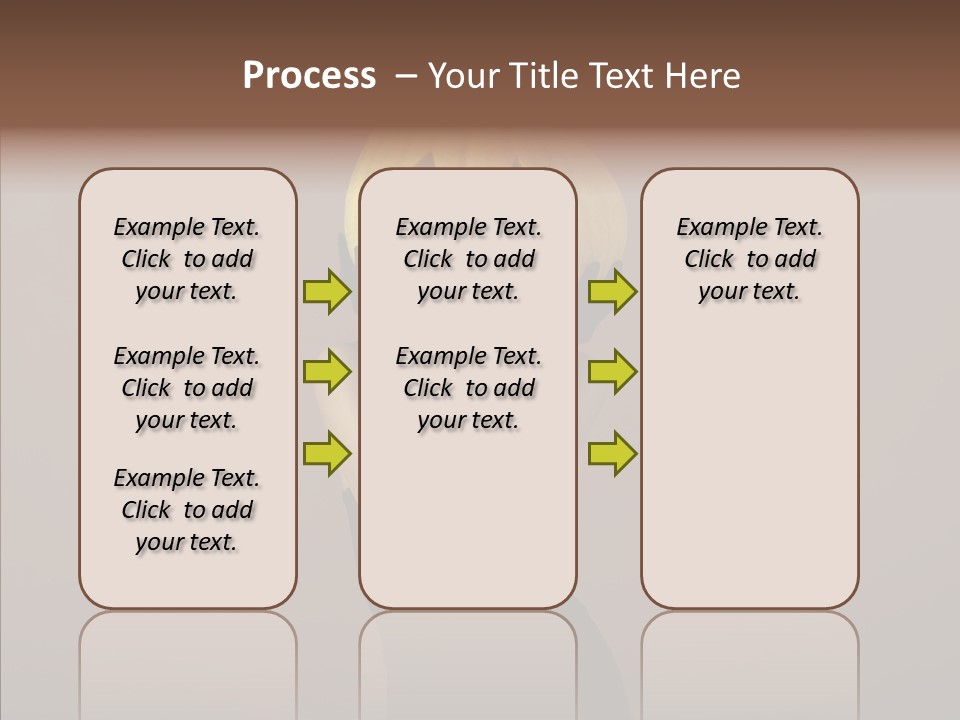 Girl Harmonious Postcard PowerPoint Template