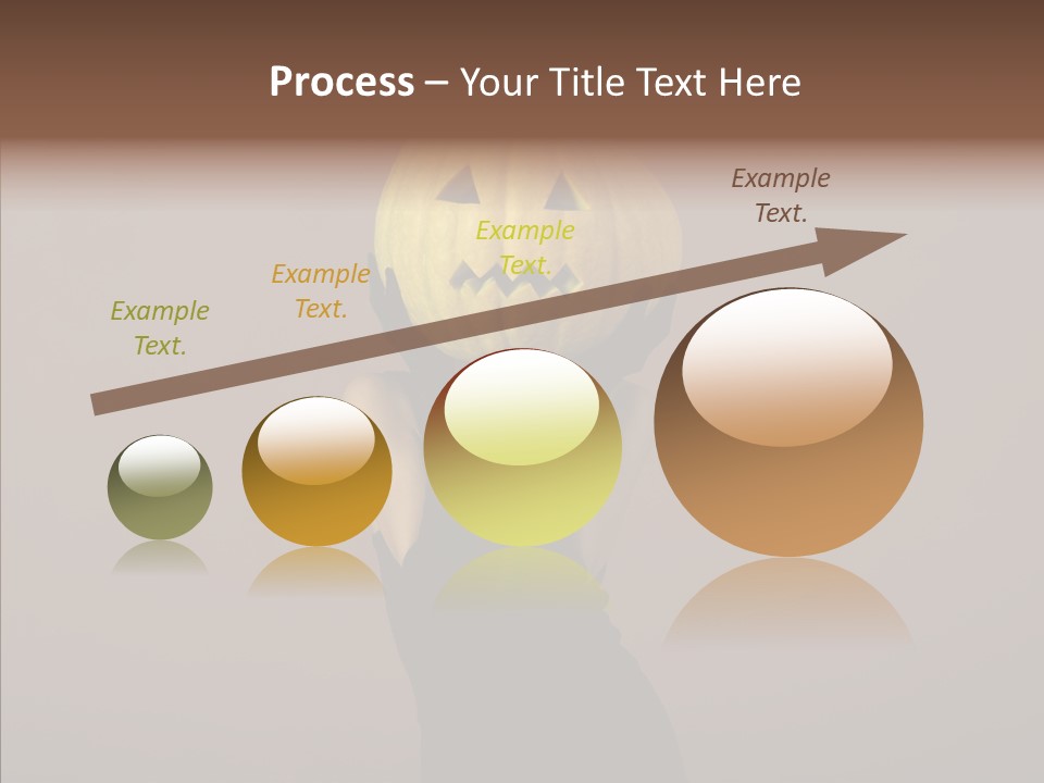 Girl Harmonious Postcard PowerPoint Template