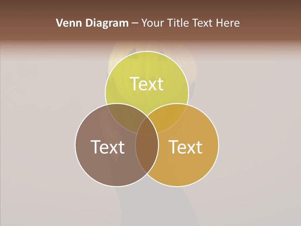 Girl Harmonious Postcard PowerPoint Template