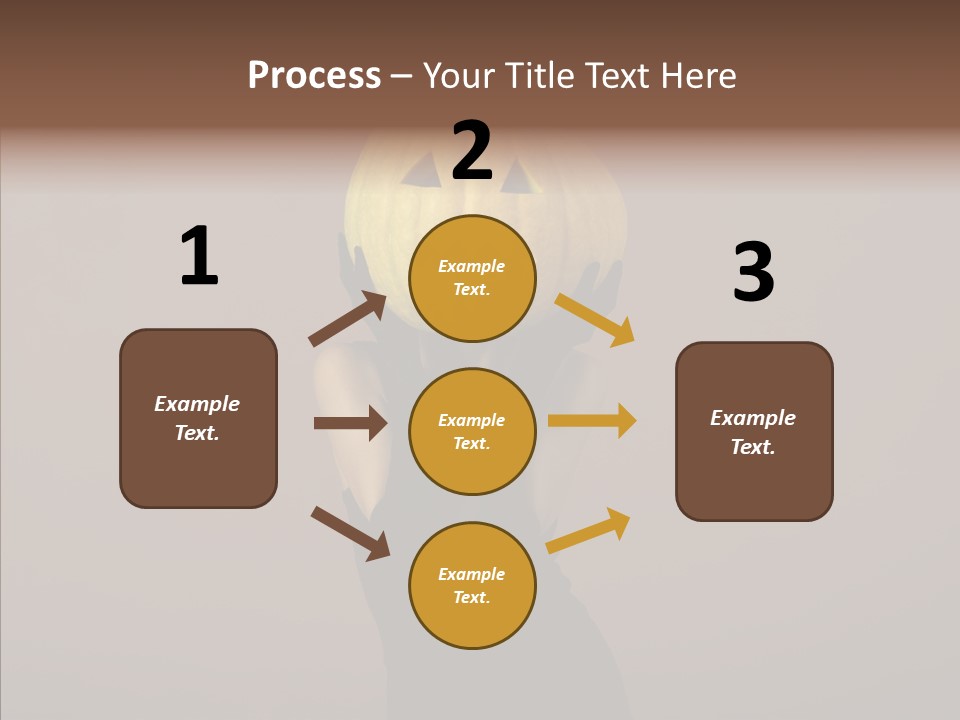 Girl Harmonious Postcard PowerPoint Template