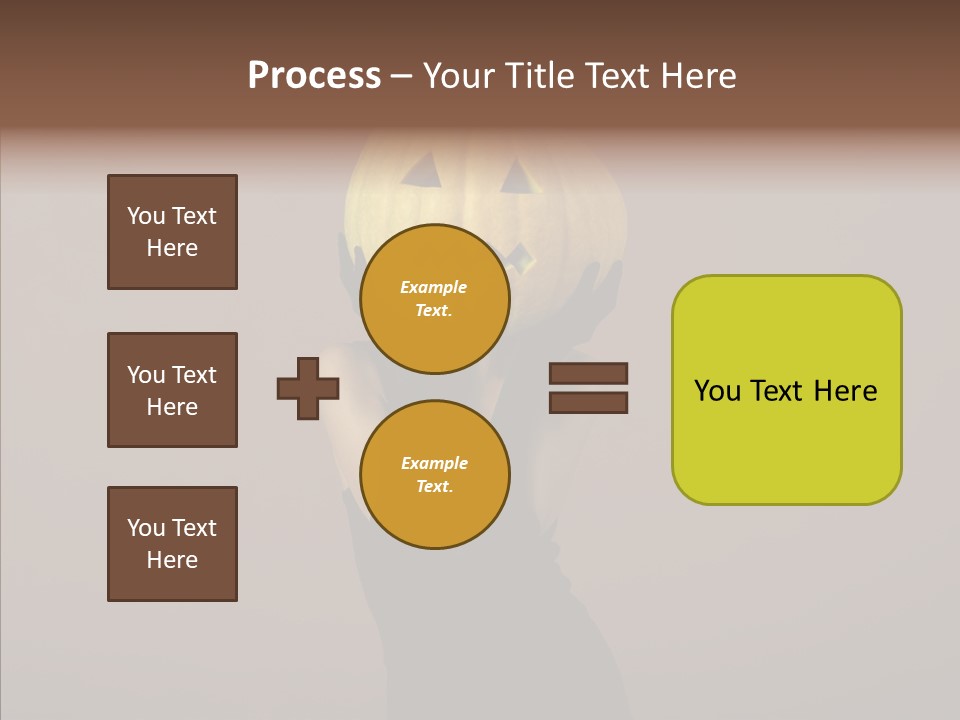 Girl Harmonious Postcard PowerPoint Template