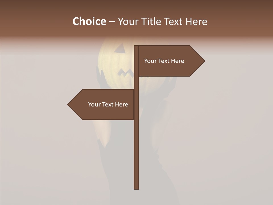 Girl Harmonious Postcard PowerPoint Template