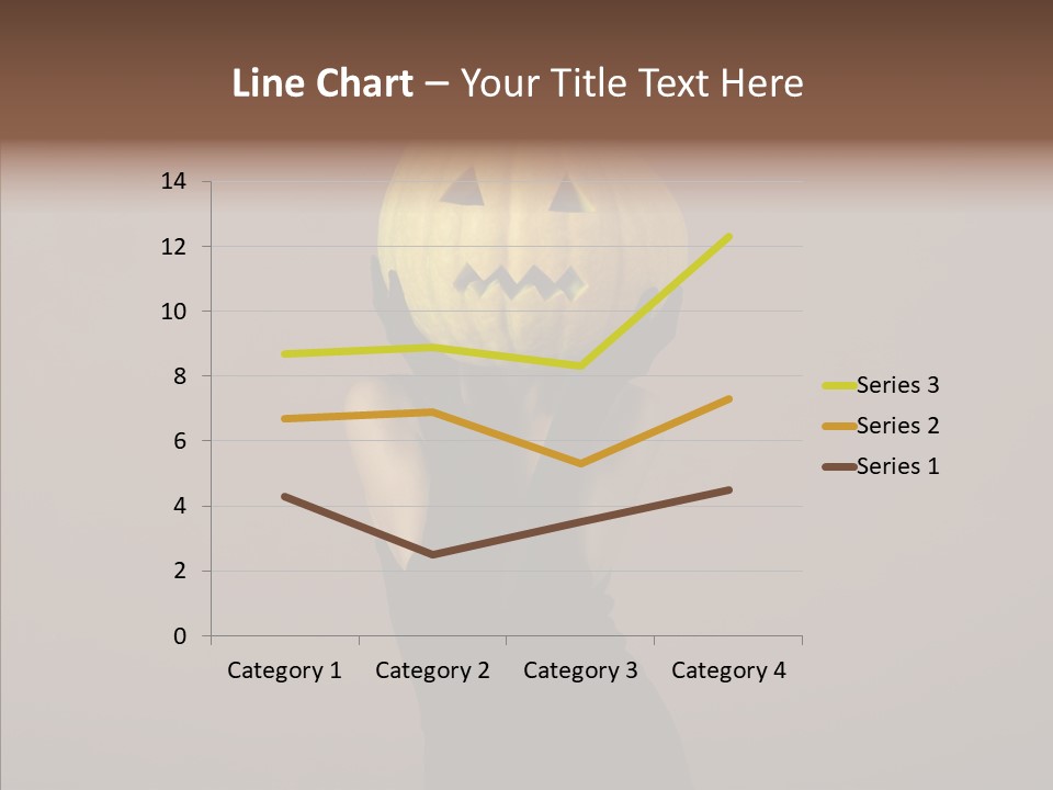 Girl Harmonious Postcard PowerPoint Template