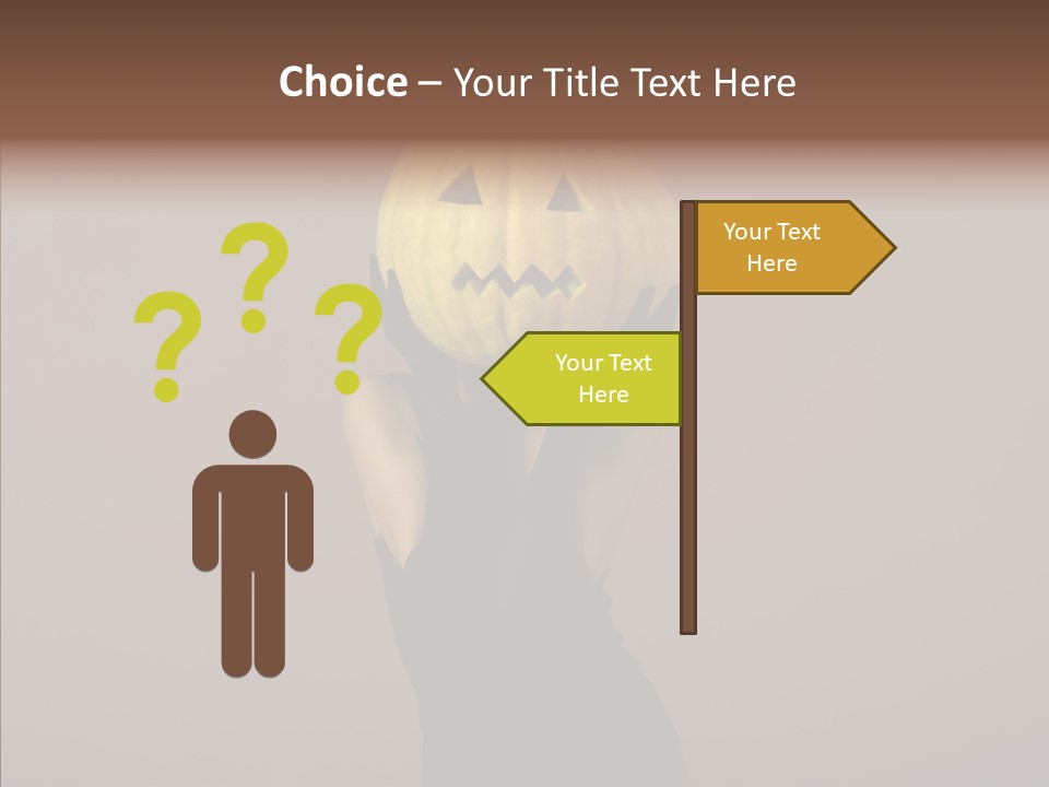 Girl Harmonious Postcard PowerPoint Template