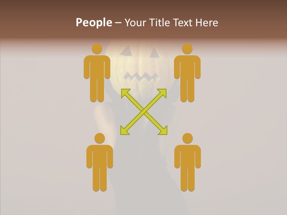 Girl Harmonious Postcard PowerPoint Template