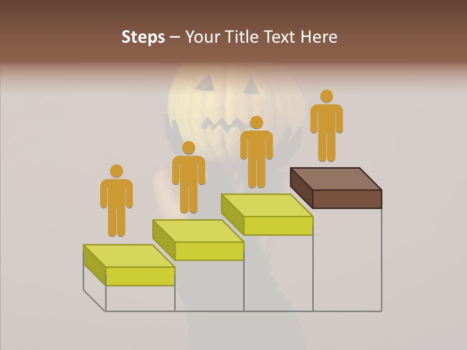 Girl Harmonious Postcard PowerPoint Template