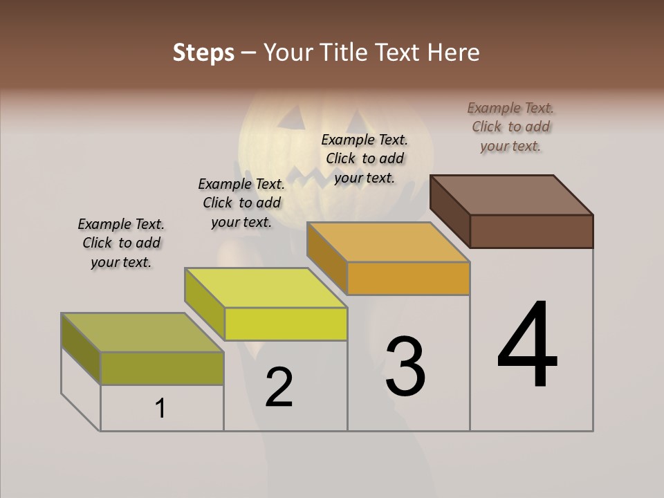 Girl Harmonious Postcard PowerPoint Template