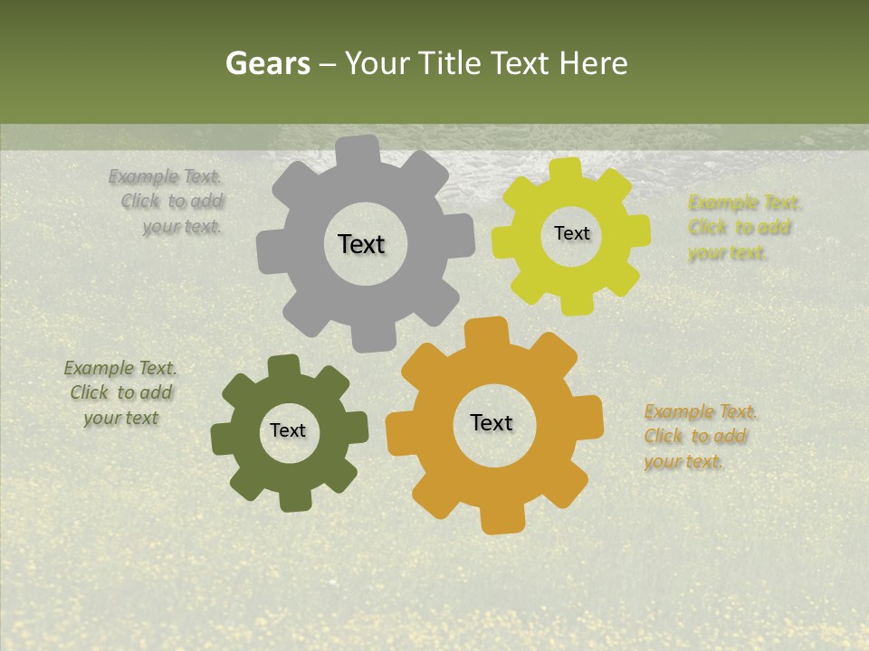 Scenery Villa Farming PowerPoint Template