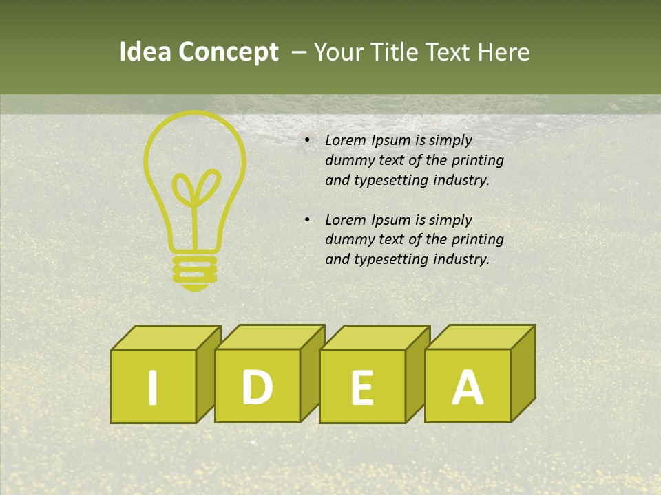 Scenery Villa Farming PowerPoint Template