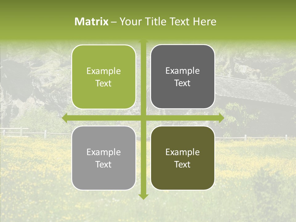 Field Outdoors Shack PowerPoint Template