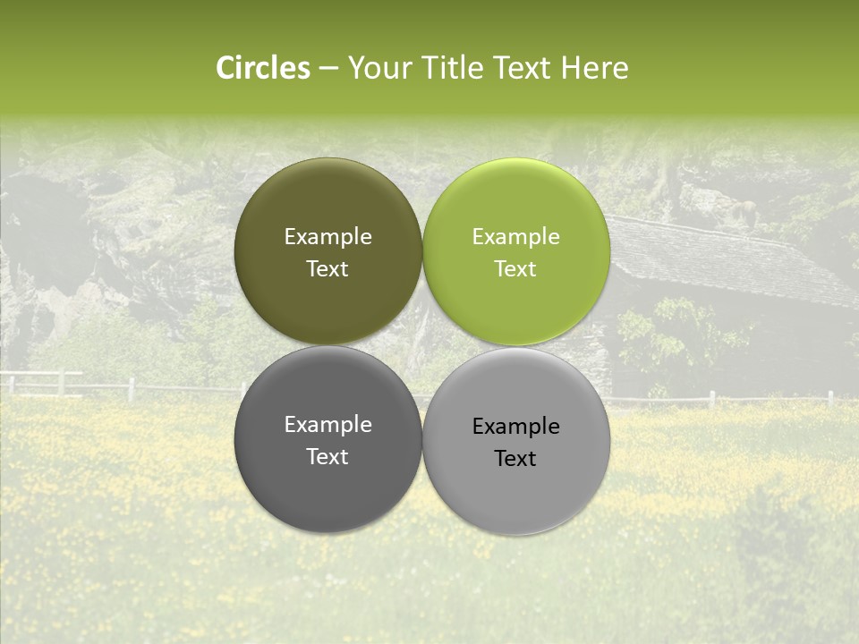 Field Outdoors Shack PowerPoint Template