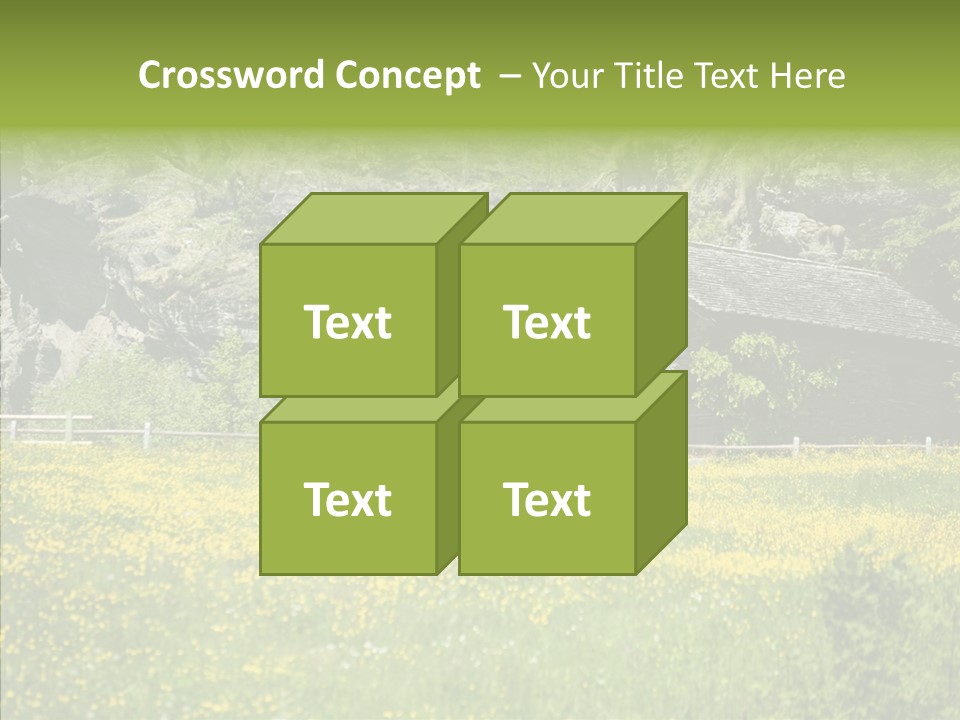 Field Outdoors Shack PowerPoint Template