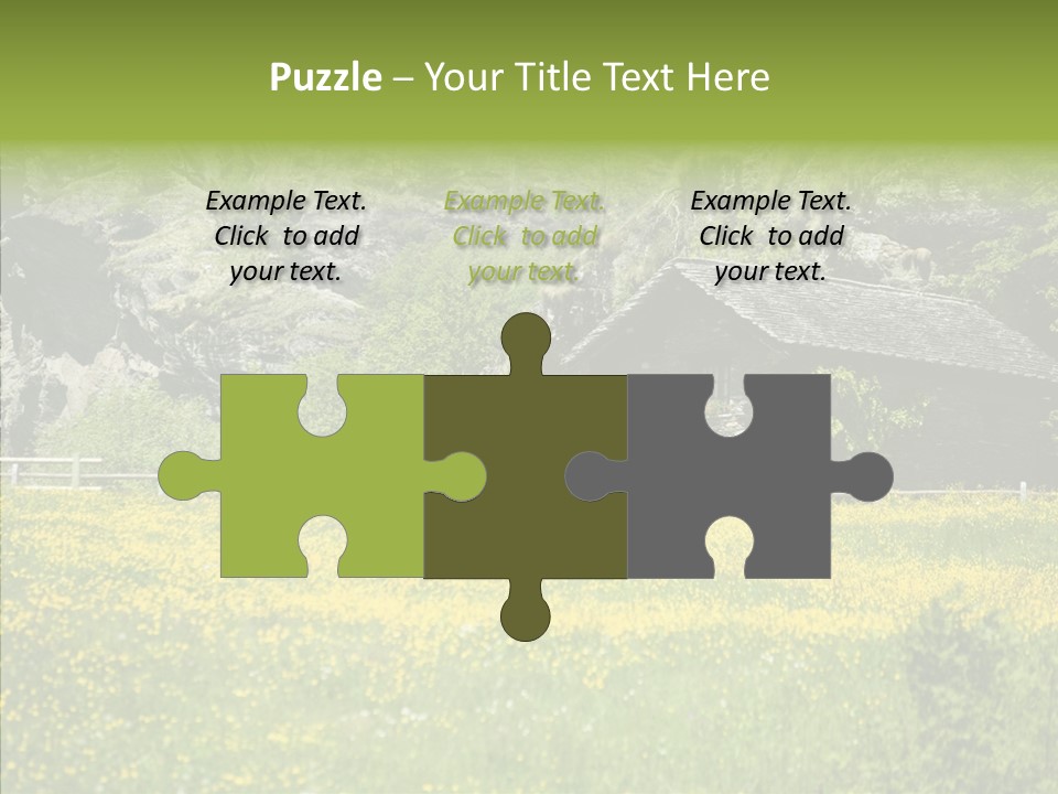 Field Outdoors Shack PowerPoint Template