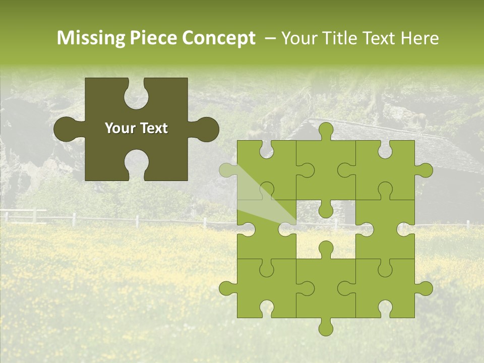 Field Outdoors Shack PowerPoint Template