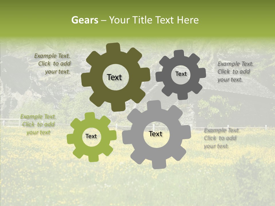 Field Outdoors Shack PowerPoint Template