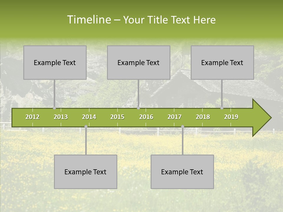 Field Outdoors Shack PowerPoint Template