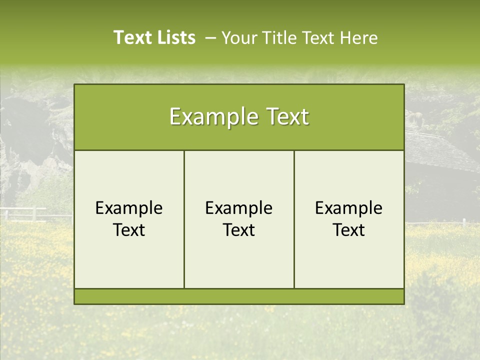 Field Outdoors Shack PowerPoint Template