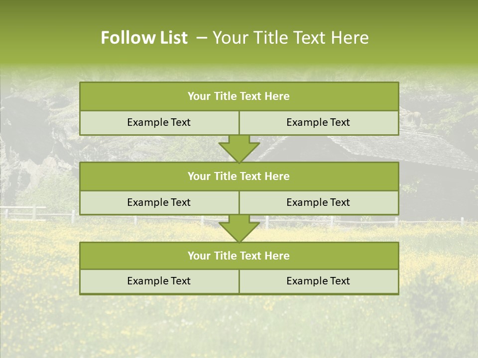 Field Outdoors Shack PowerPoint Template