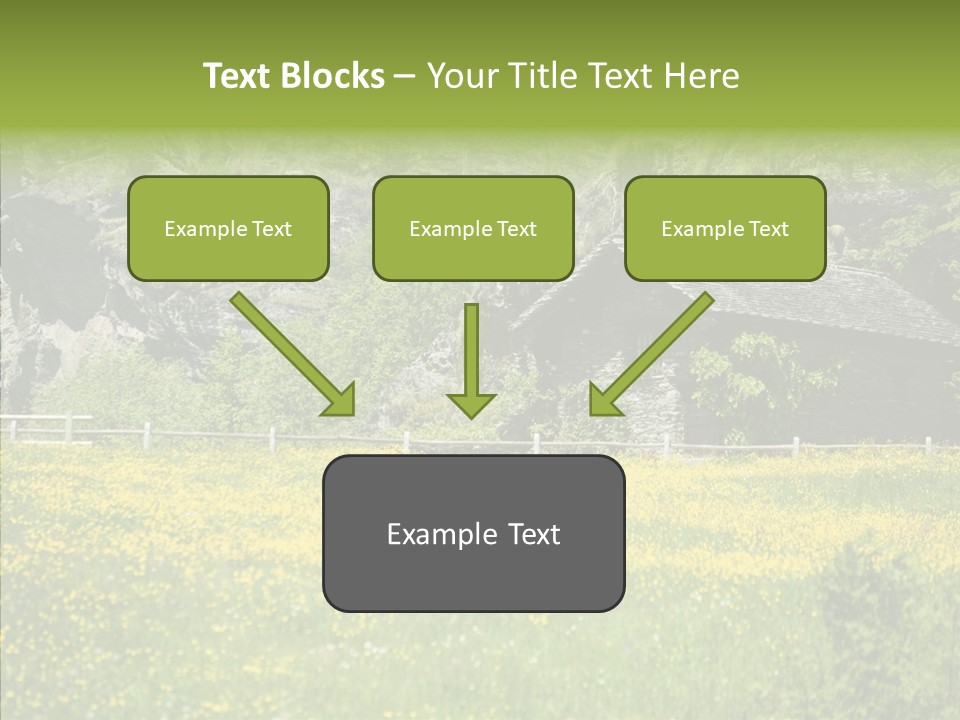 Field Outdoors Shack PowerPoint Template