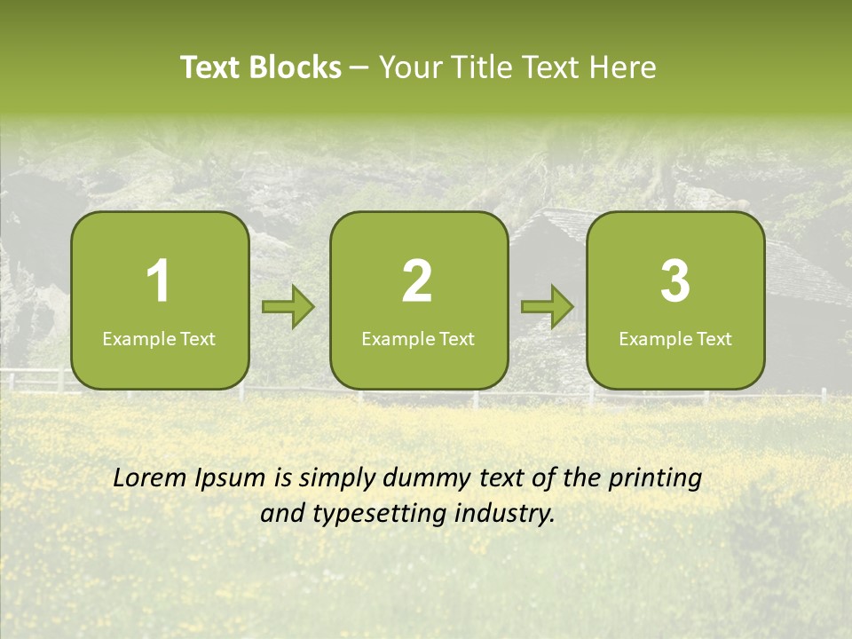 Field Outdoors Shack PowerPoint Template