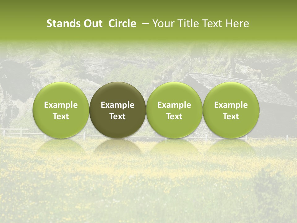 Field Outdoors Shack PowerPoint Template