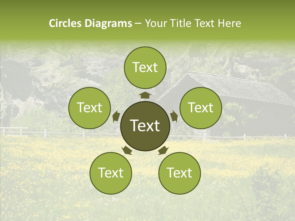 Field Outdoors Shack PowerPoint Template