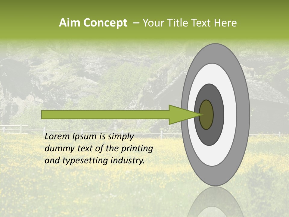 Field Outdoors Shack PowerPoint Template