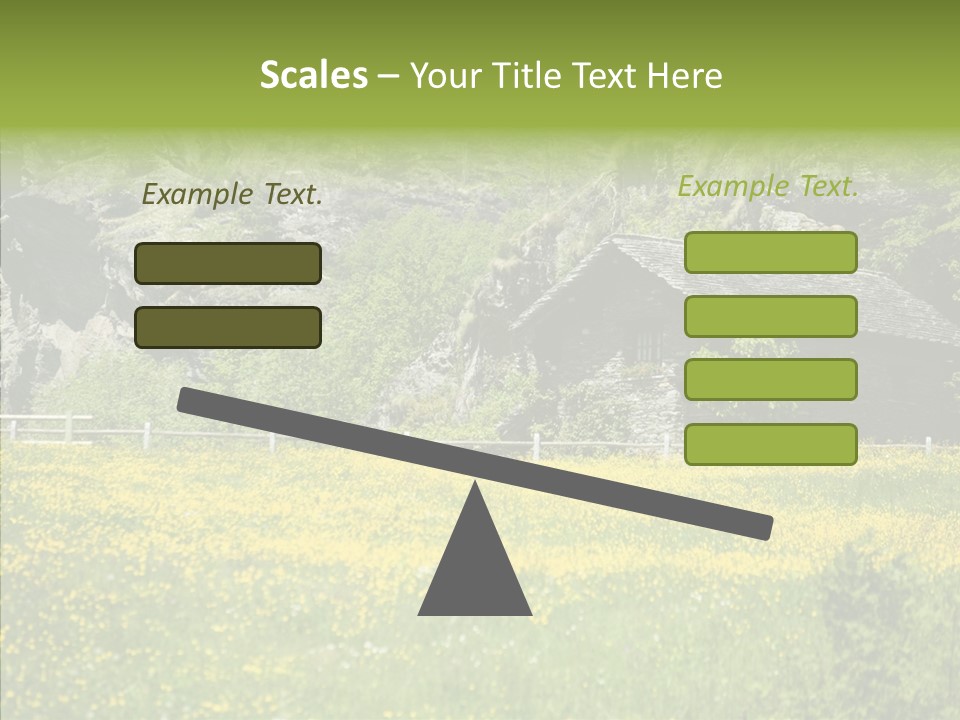 Field Outdoors Shack PowerPoint Template