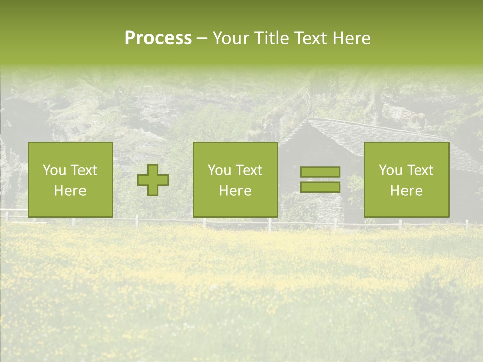 Field Outdoors Shack PowerPoint Template