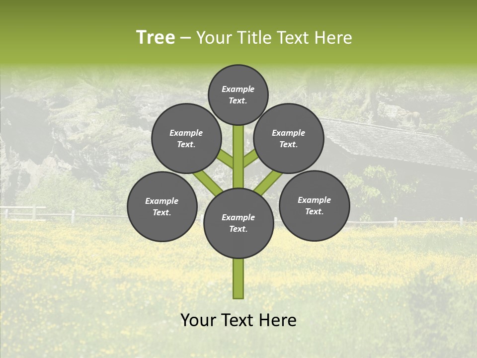 Field Outdoors Shack PowerPoint Template