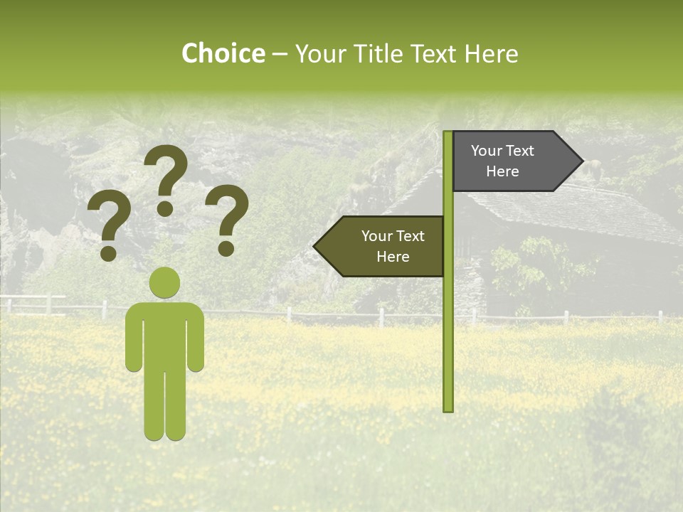 Field Outdoors Shack PowerPoint Template