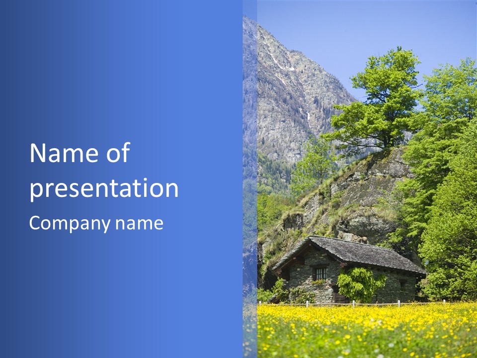 Vacations Forest Home PowerPoint Template