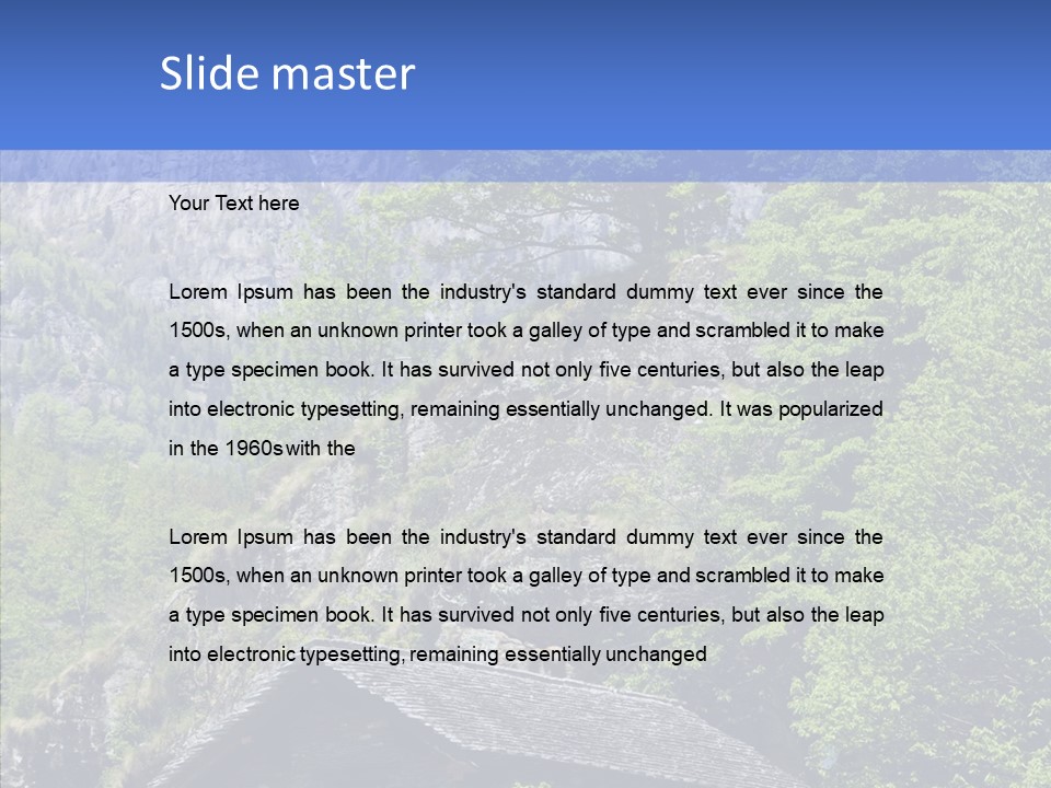 Vacations Forest Home PowerPoint Template