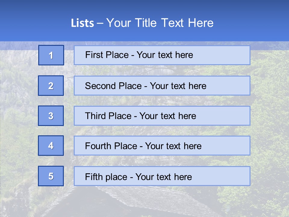 Vacations Forest Home PowerPoint Template