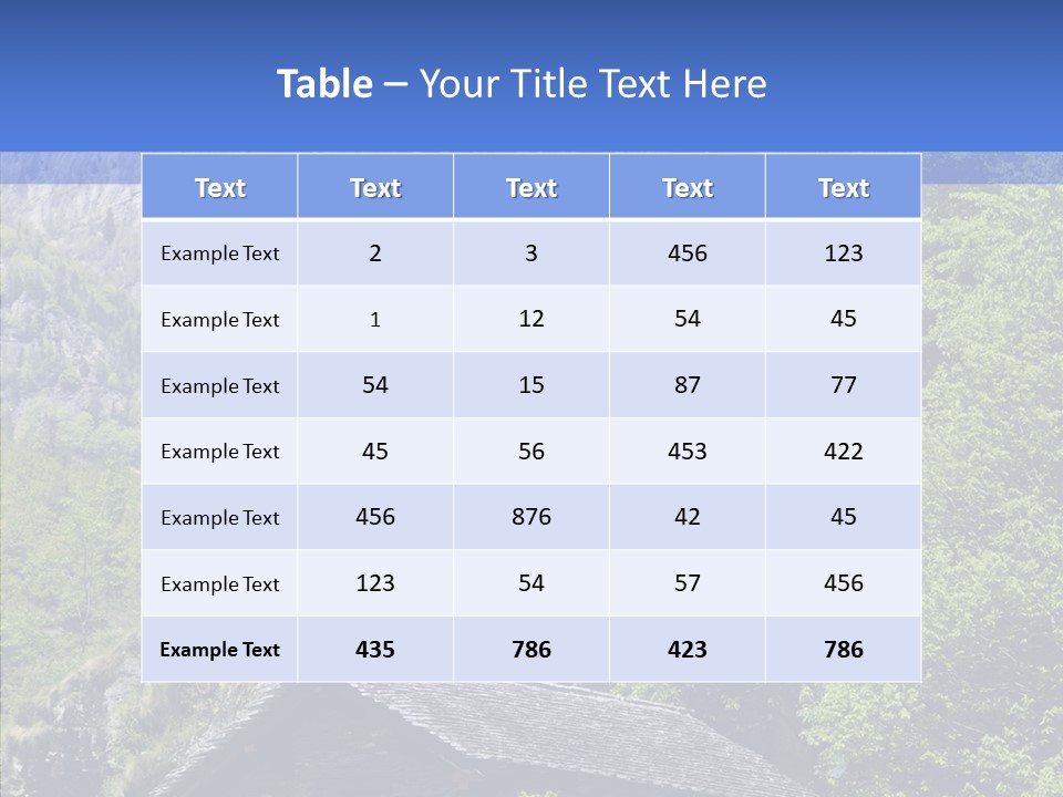 Vacations Forest Home PowerPoint Template