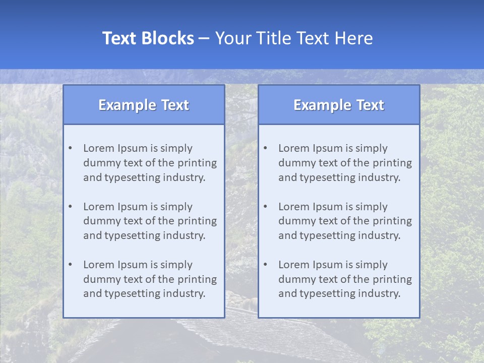Vacations Forest Home PowerPoint Template