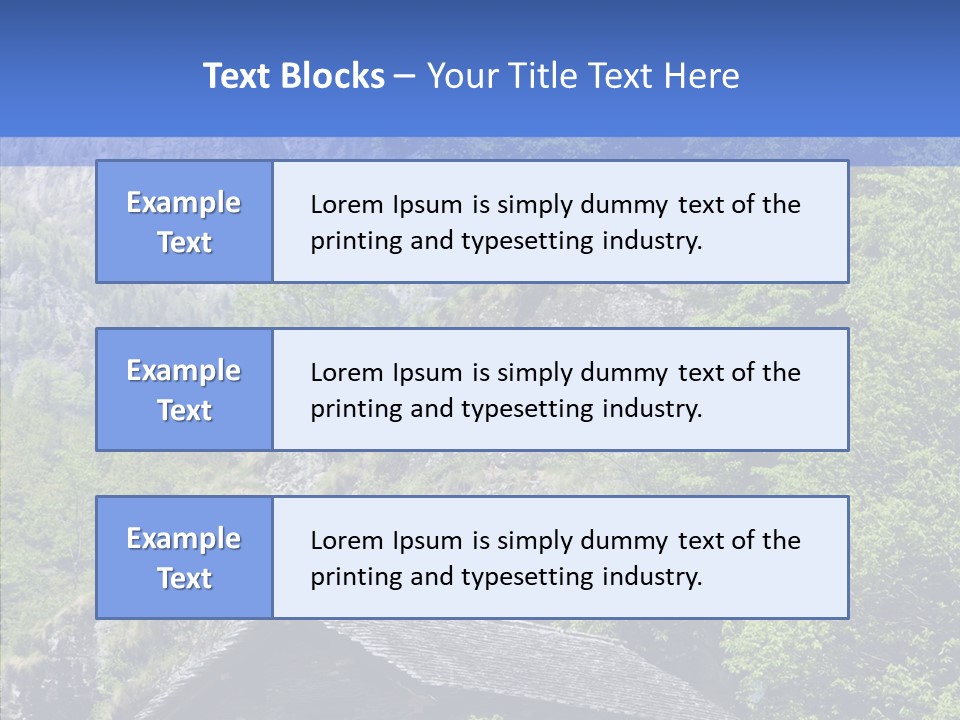 Vacations Forest Home PowerPoint Template