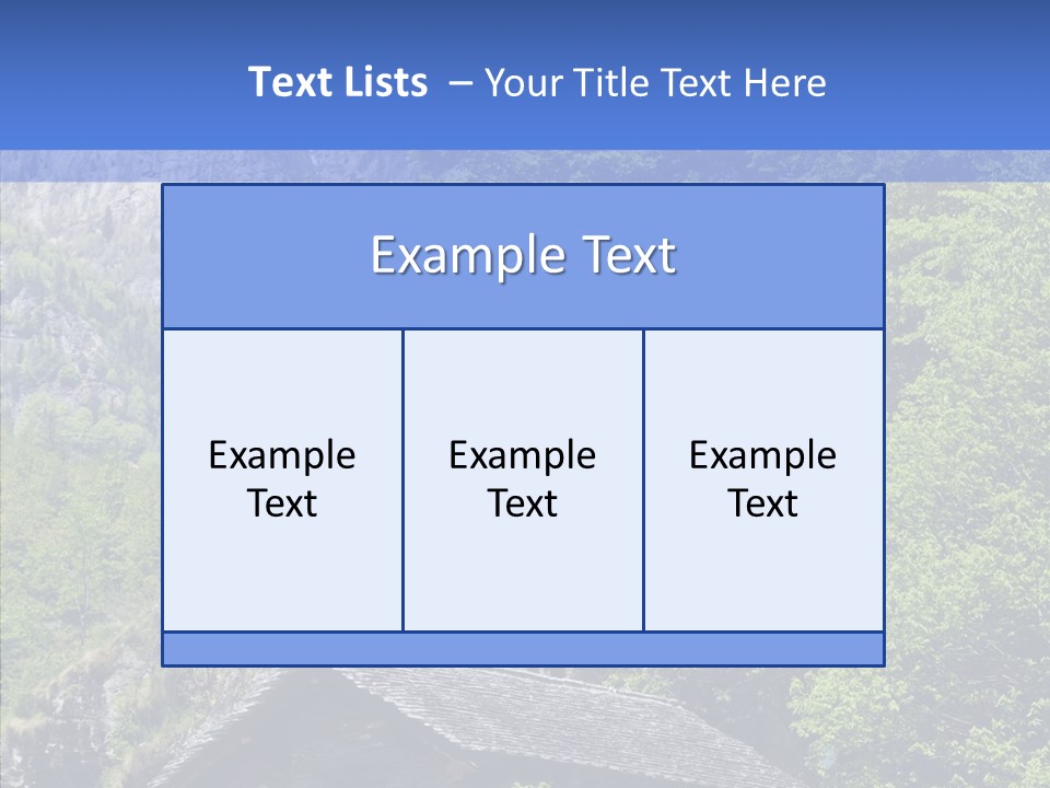 Vacations Forest Home PowerPoint Template