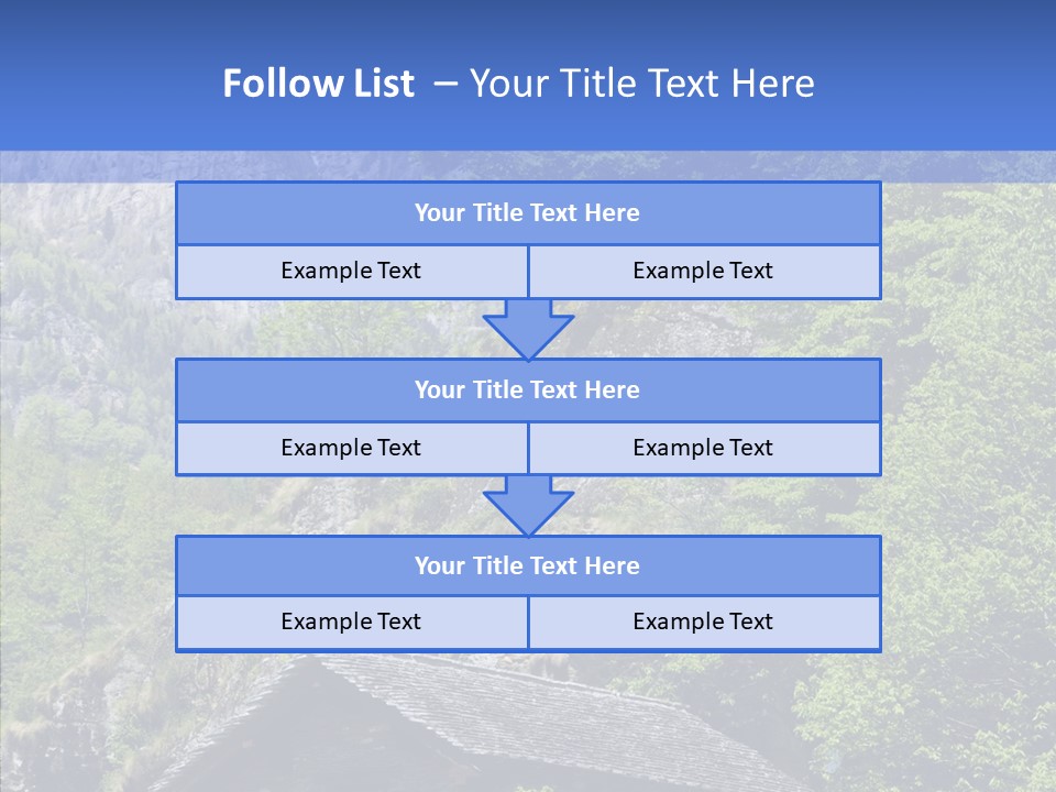 Vacations Forest Home PowerPoint Template