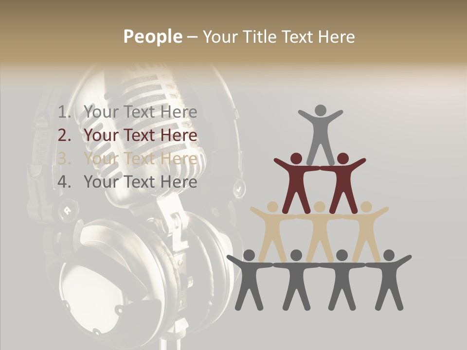 Room Table Together PowerPoint Template