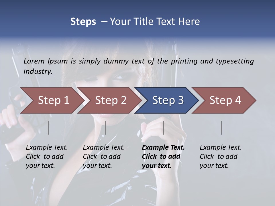 Bodyguard Aim Smoke PowerPoint Template