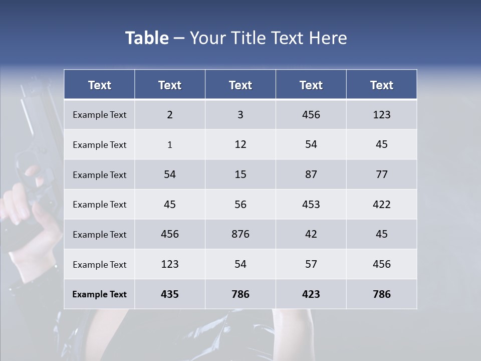 Bodyguard Aim Smoke PowerPoint Template