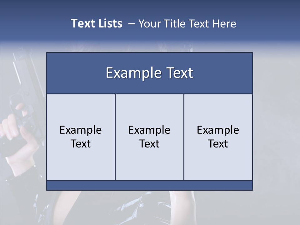 Bodyguard Aim Smoke PowerPoint Template