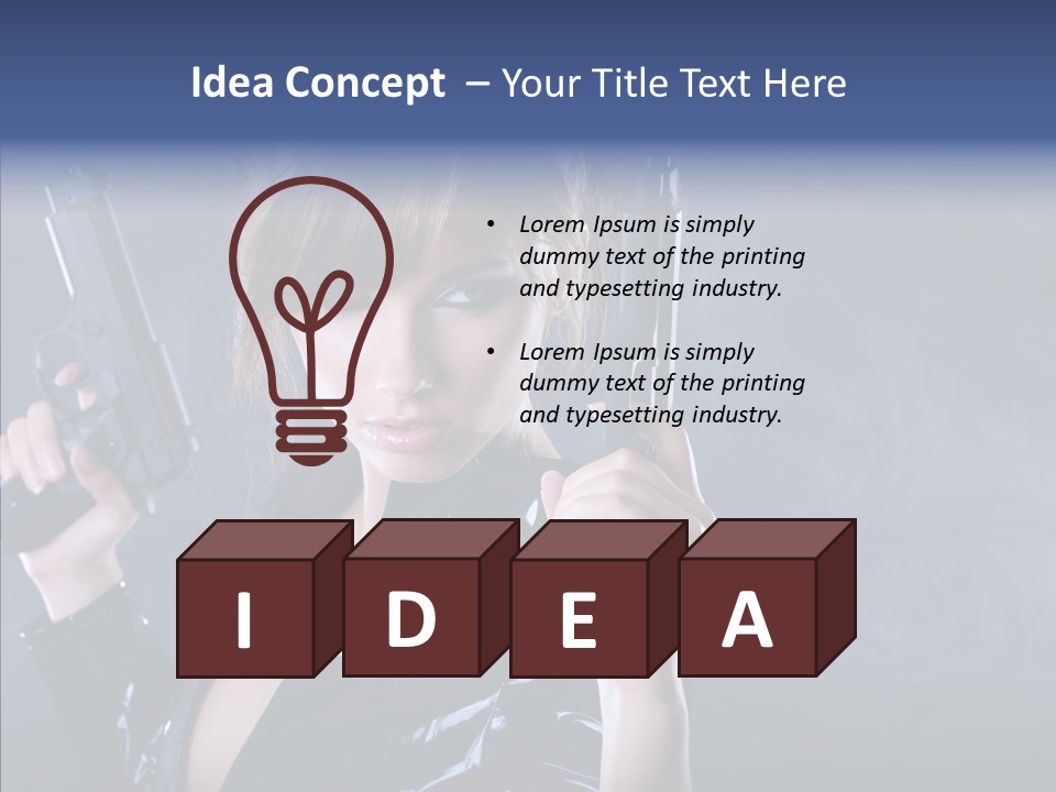 Bodyguard Aim Smoke PowerPoint Template